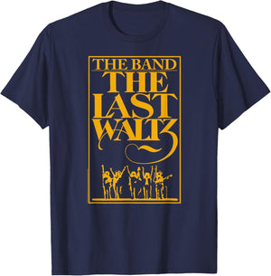 The Band The Last Waltz Yellow Print T-Shirt - T-Shirt | Navy