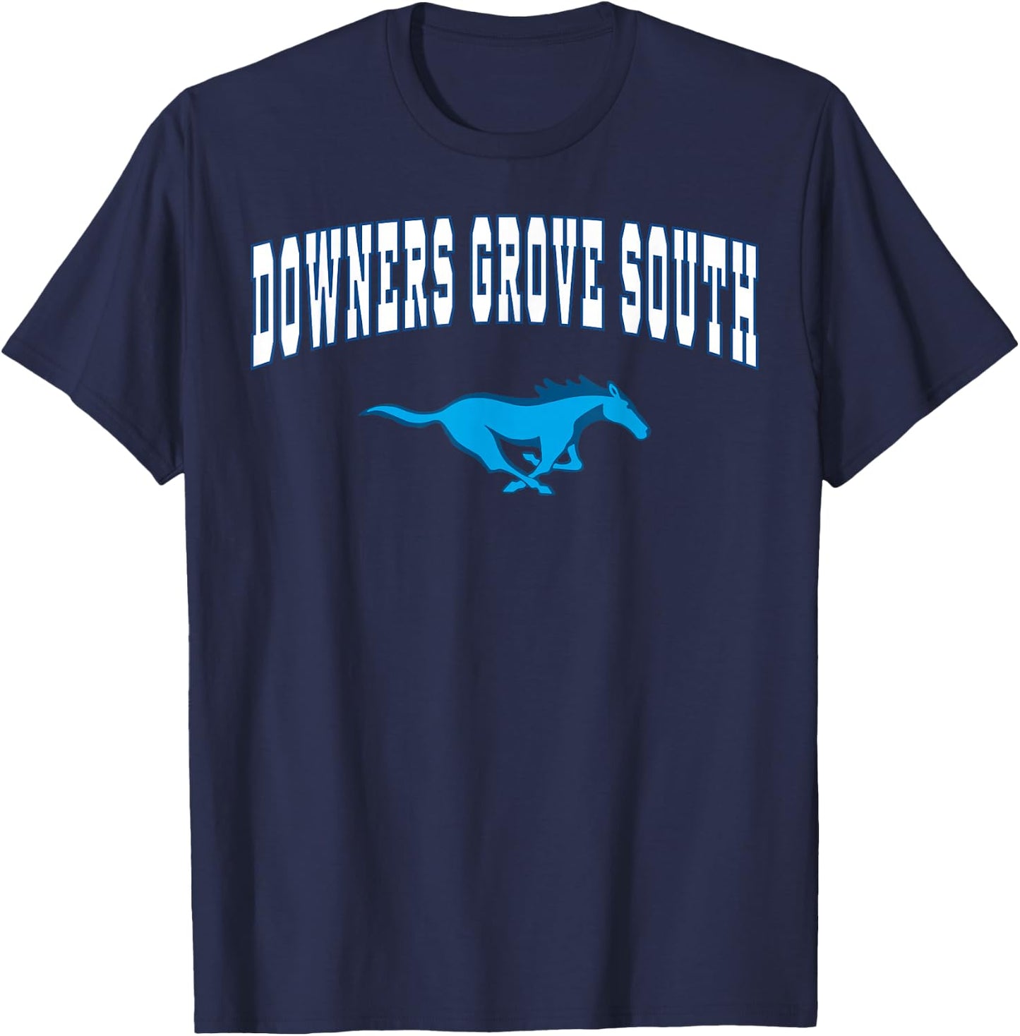 Downers Grove South High School Mustangs C2 T-Shirt - T-Shirt | Navy
