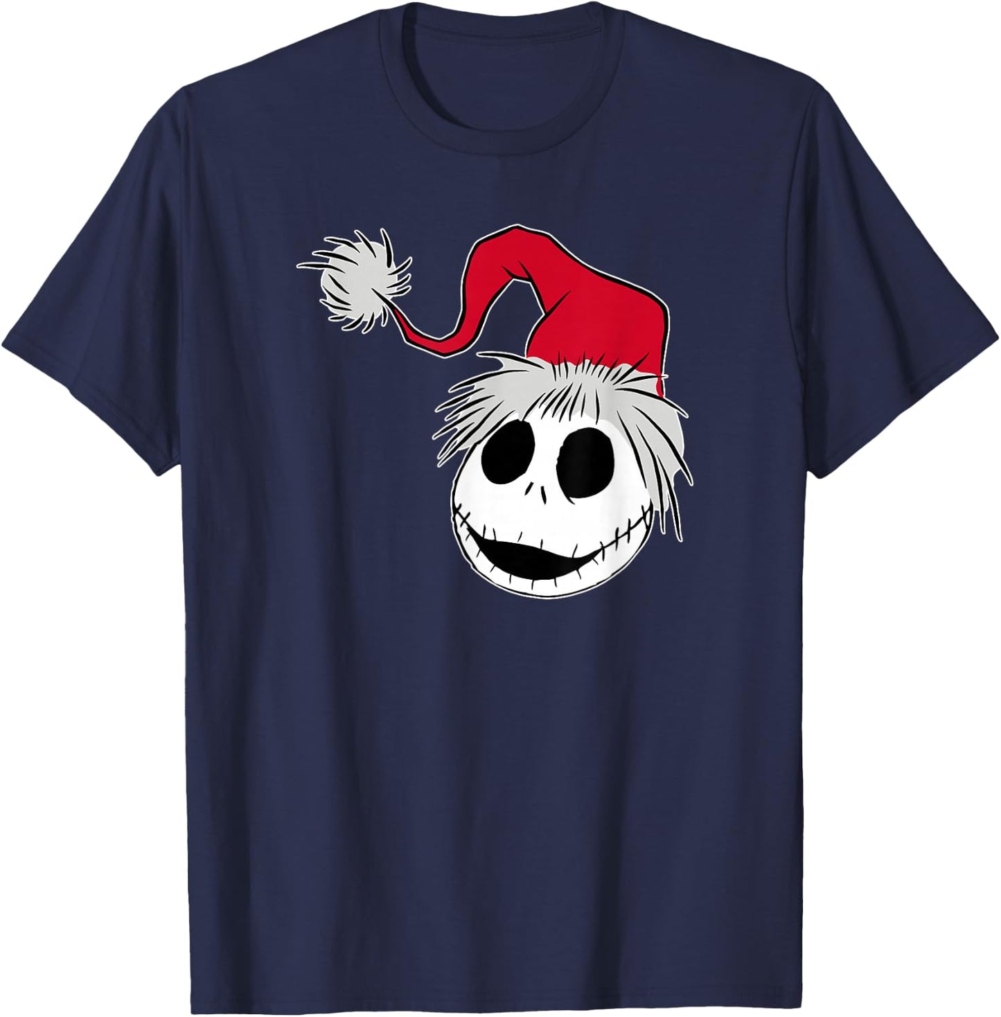 Disney The Nightmare Before Christmas Jack Santa Hat T-Shirt - T-Shirt | Navy