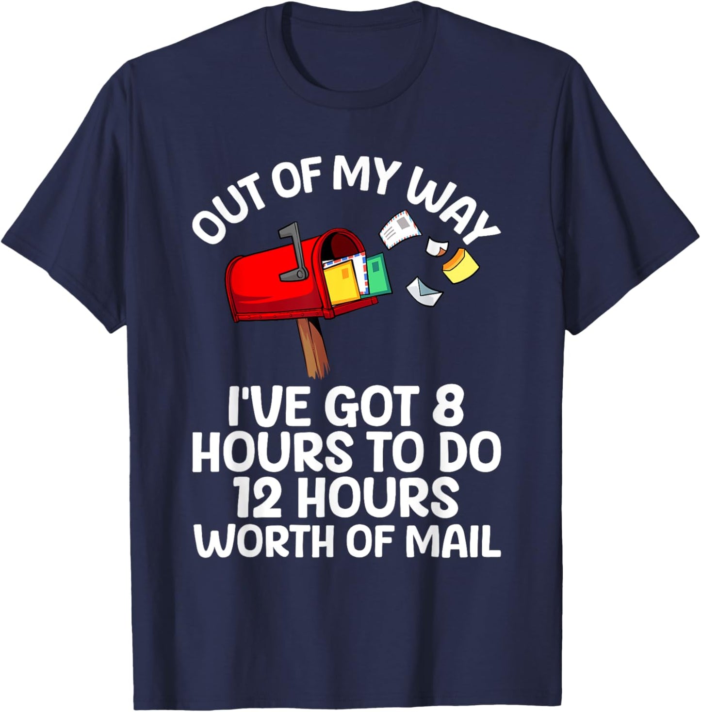 Funny Mailman Art Women Mail Carrier Postal Worker T-Shirt - T-Shirt | Navy