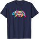 California State Flag Grizzly - CA Bear Republic Tie Dye T-Shirt - T-Shirt | Navy