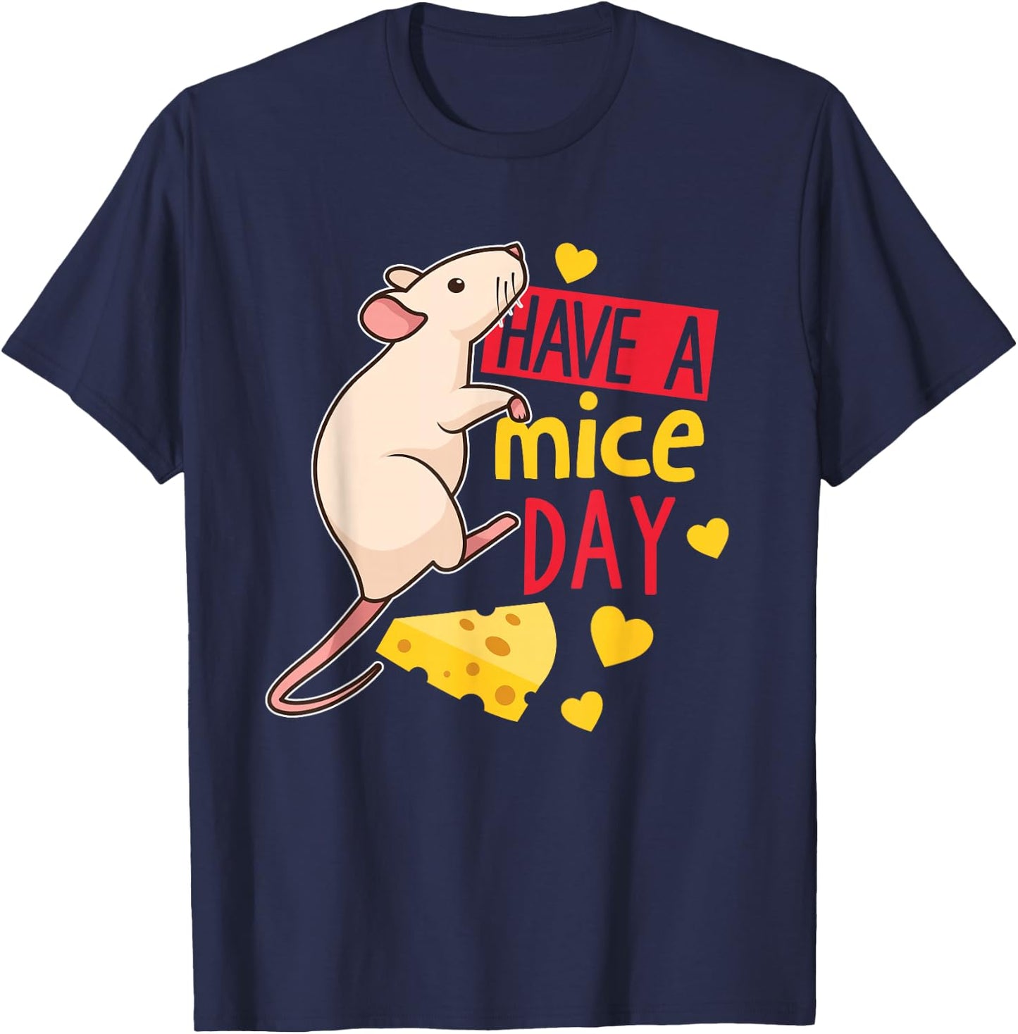 Have A Mice Day Mouse T-Shirt - T-Shirt | Navy