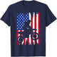 Dirt Bike American Flag Motocross Biker 4th of July Men Boys T-Shirt - T-Shirt | Navy