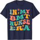 In My BMT Nurse Era Retro BMT Nursing T-Shirt - T-Shirt | Navy