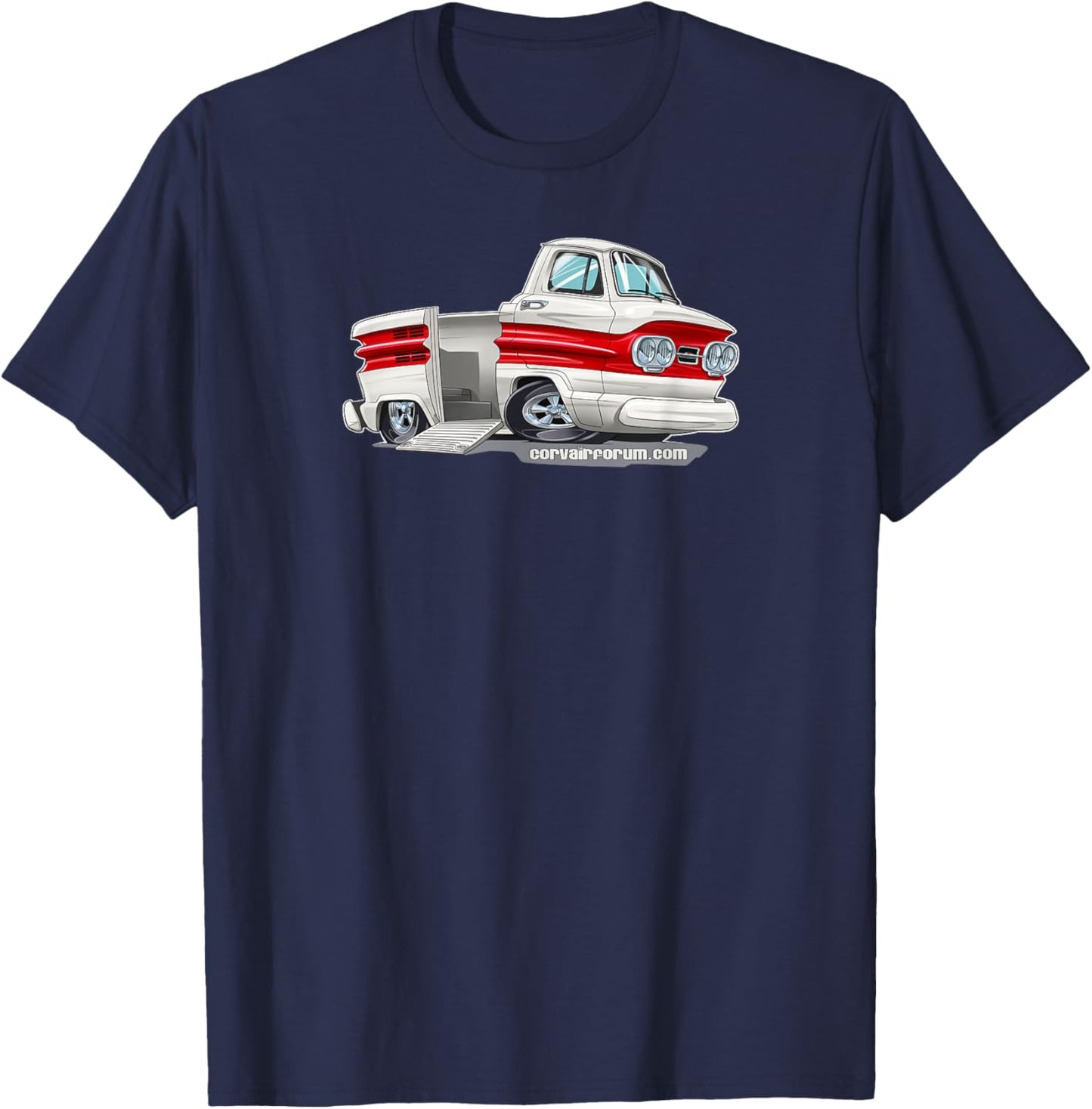 Corvair Rampside Cartoon T-Shirt - T-Shirt | Navy