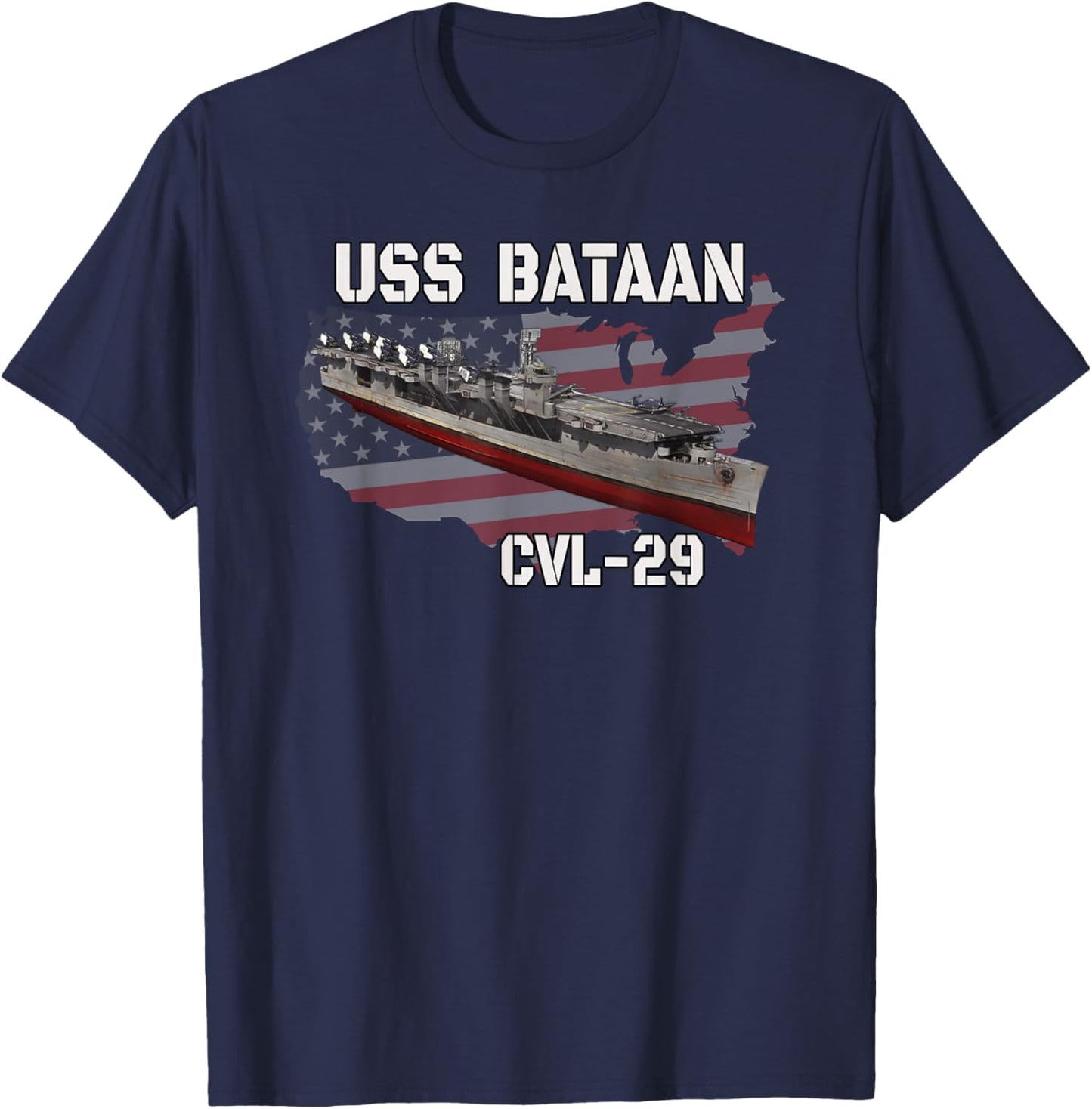 USS Bataan CVL-29 Aircraft Carrier Veterans Day Grandpa T-Shirt - T-Shirt | Navy