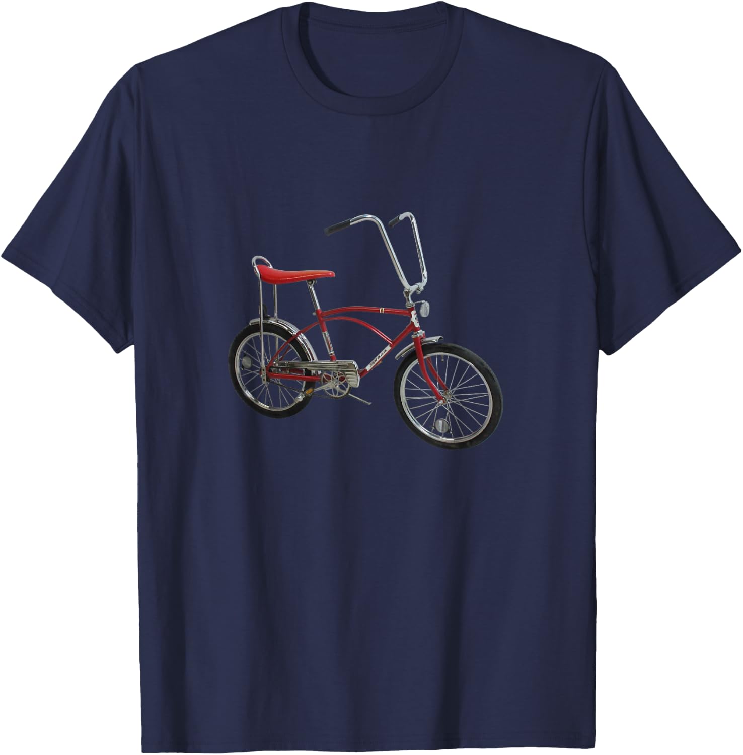Banana Seat Bicycle 1970's Bike T-Shirt - T-Shirt | Navy
