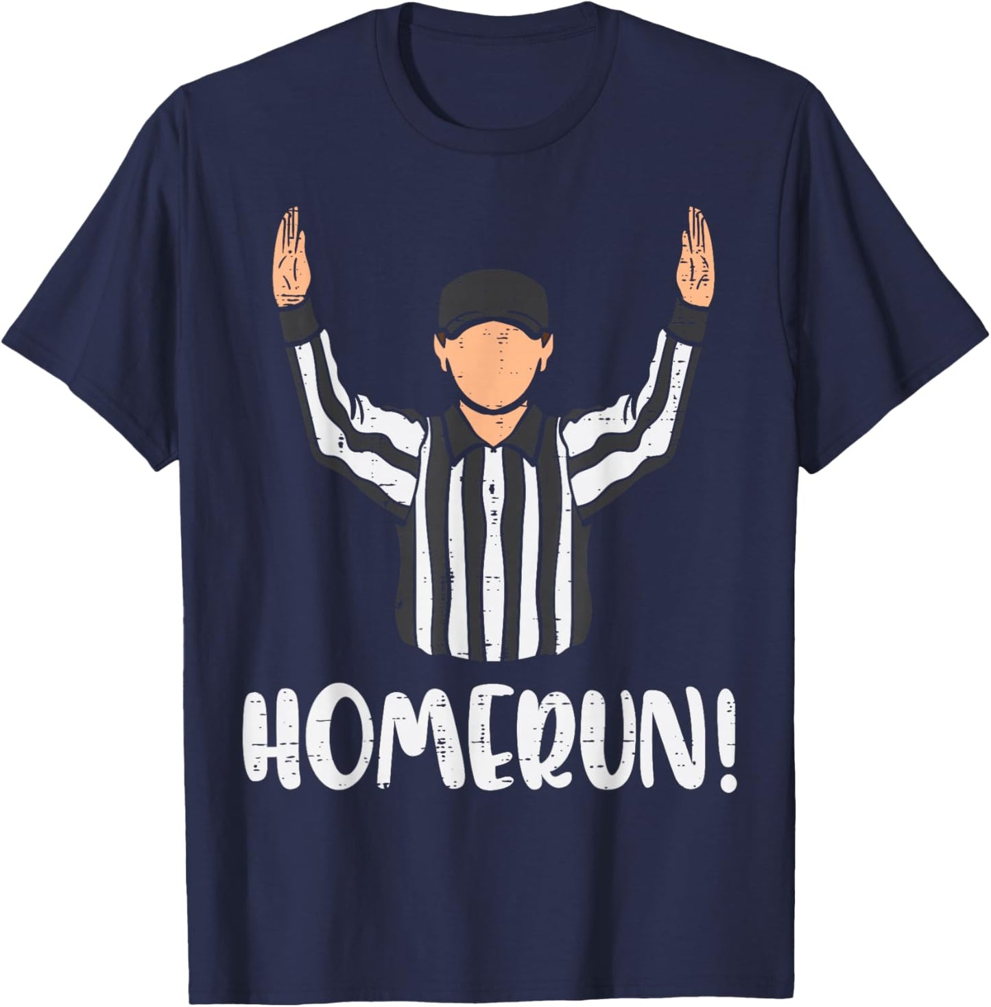 Homerun Referee American Football Sports Men Women Boys Kids T-Shirt - T-Shirt | Navy