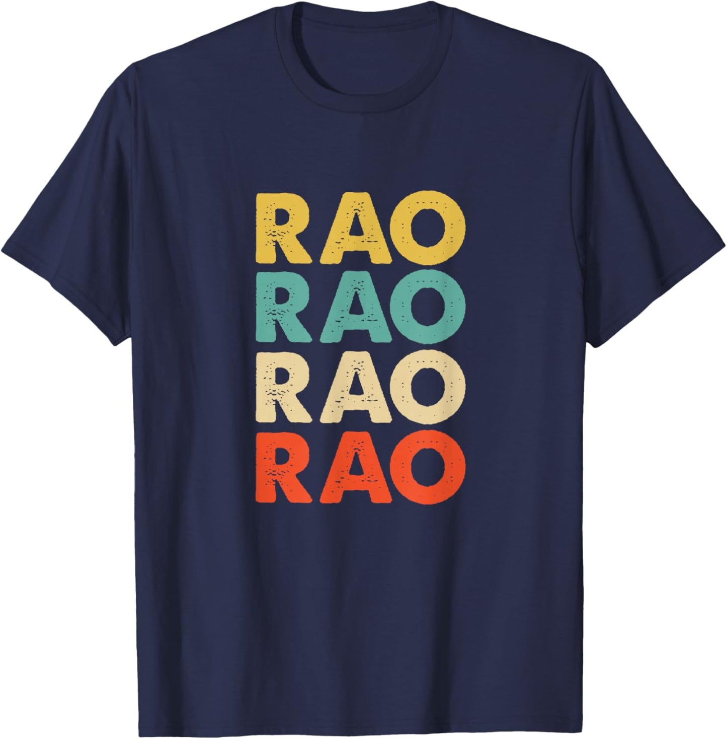 Rao Name T-Shirt - T-Shirt | Navy