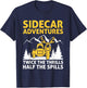Sidecar Motorcycle Motorcyclist Bike Motorbike Sidecar Rider T-Shirt - T-Shirt | Navy
