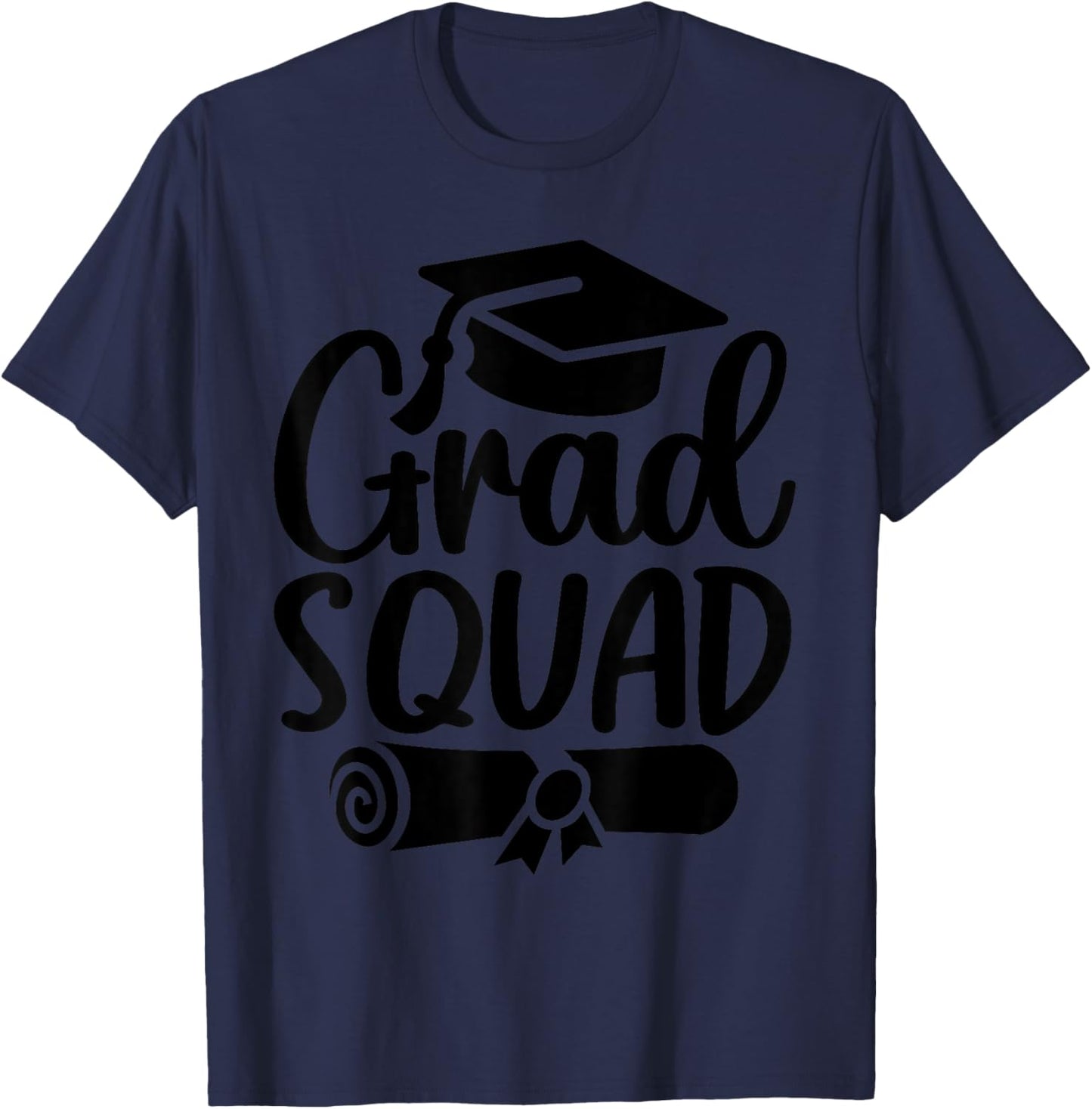 Grad Squad Class Of 2026 Graduation T-Shirt - T-Shirt | Navy