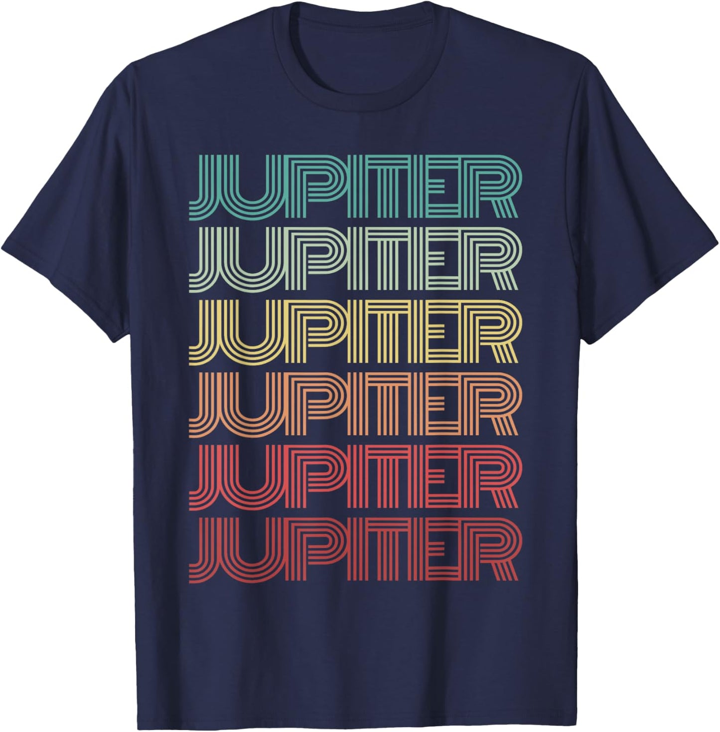 Retro Planet JUPITER Science Crew Astronomy Team Space Jove T-Shirt - T-Shirt | Navy