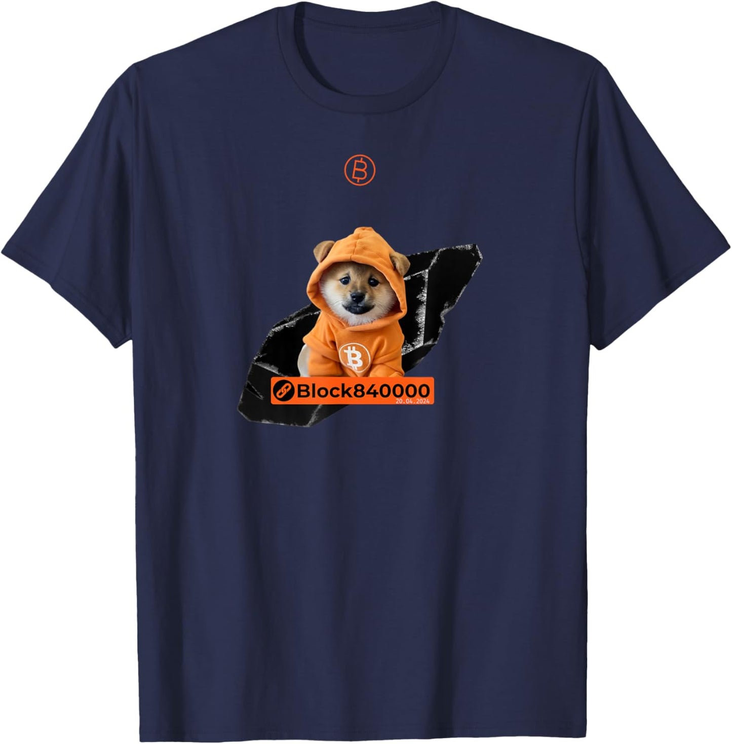 Bitcoin Runes - DOG GO TO THE MOON - #DOG T-Shirt - T-Shirt | Navy