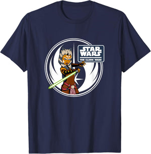 Star Wars: The Clone Wars Ahsoka Tano Jedi Order Portrait T-Shirt - T-Shirt | Navy