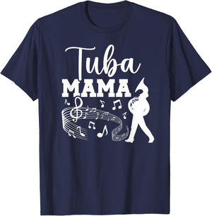 Tuba Mama Tuba Mom Of A Tuba Player Mom Tubist Mom T-Shirt - T-Shirt | Navy