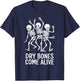 Dancing Skeletons Dry Bones Come Alive T-Shirt - T-Shirt | Navy