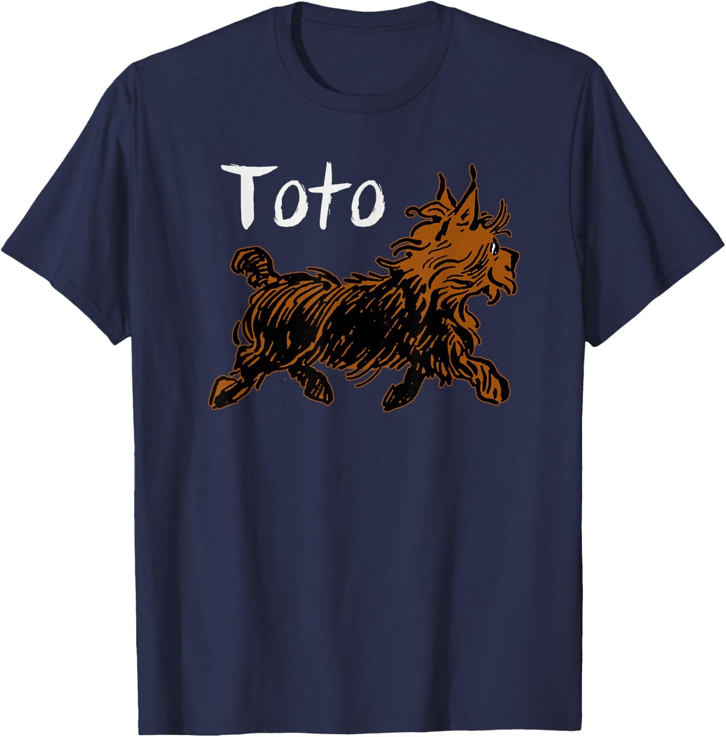 Cute Wizard of OZ Dog Shirt Art-Dorothy's Dog Toto Men Women Girls Kids T-Shirt - T-Shirt | Navy