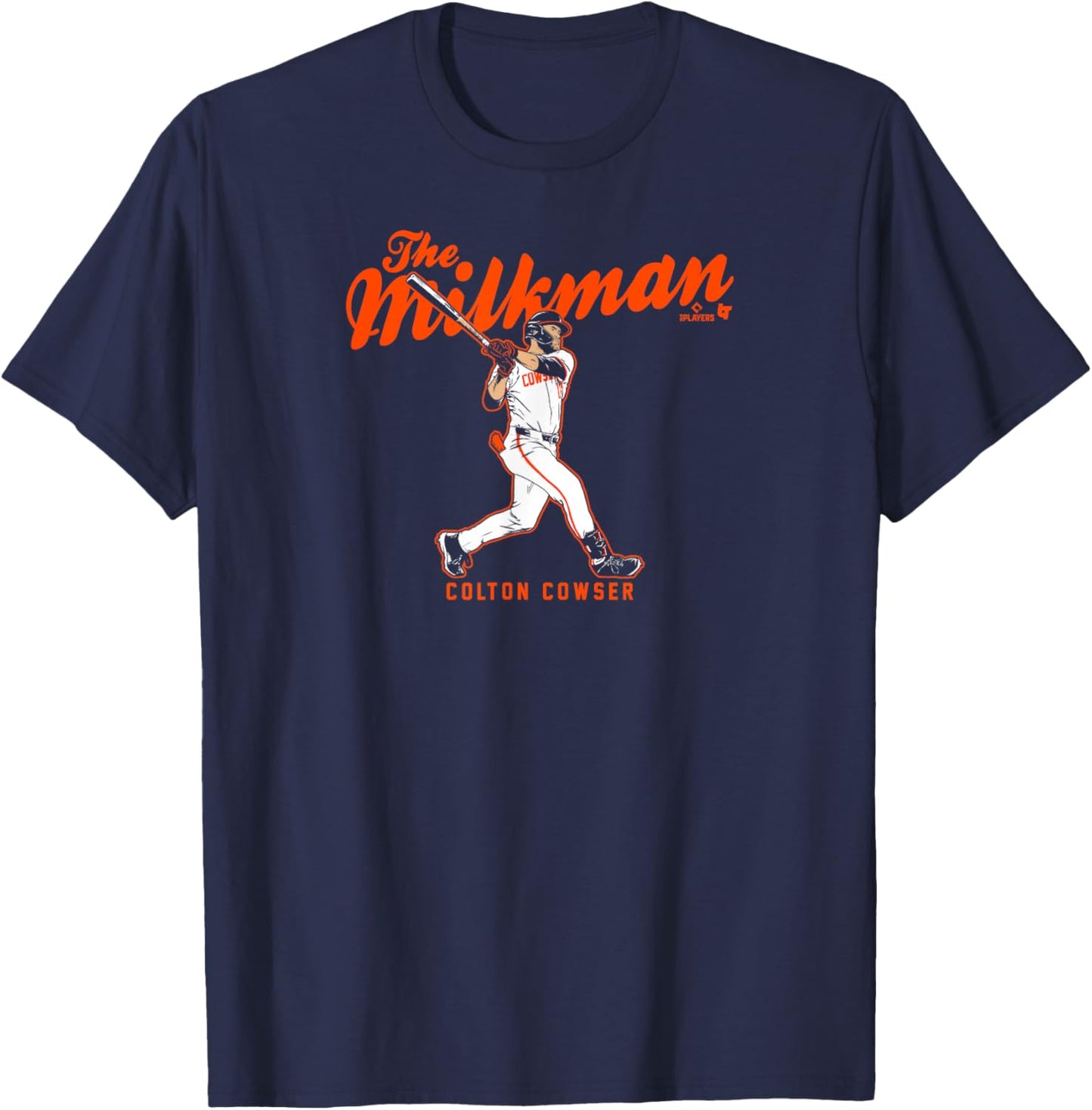 Colton Cowser - The Milkman - Baltimore Baseball T-Shirt - T-Shirt | Navy