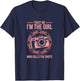 Girl Who Calls The Shots Funny Photography Camera Design T-Shirt - T-Shirt | Navy