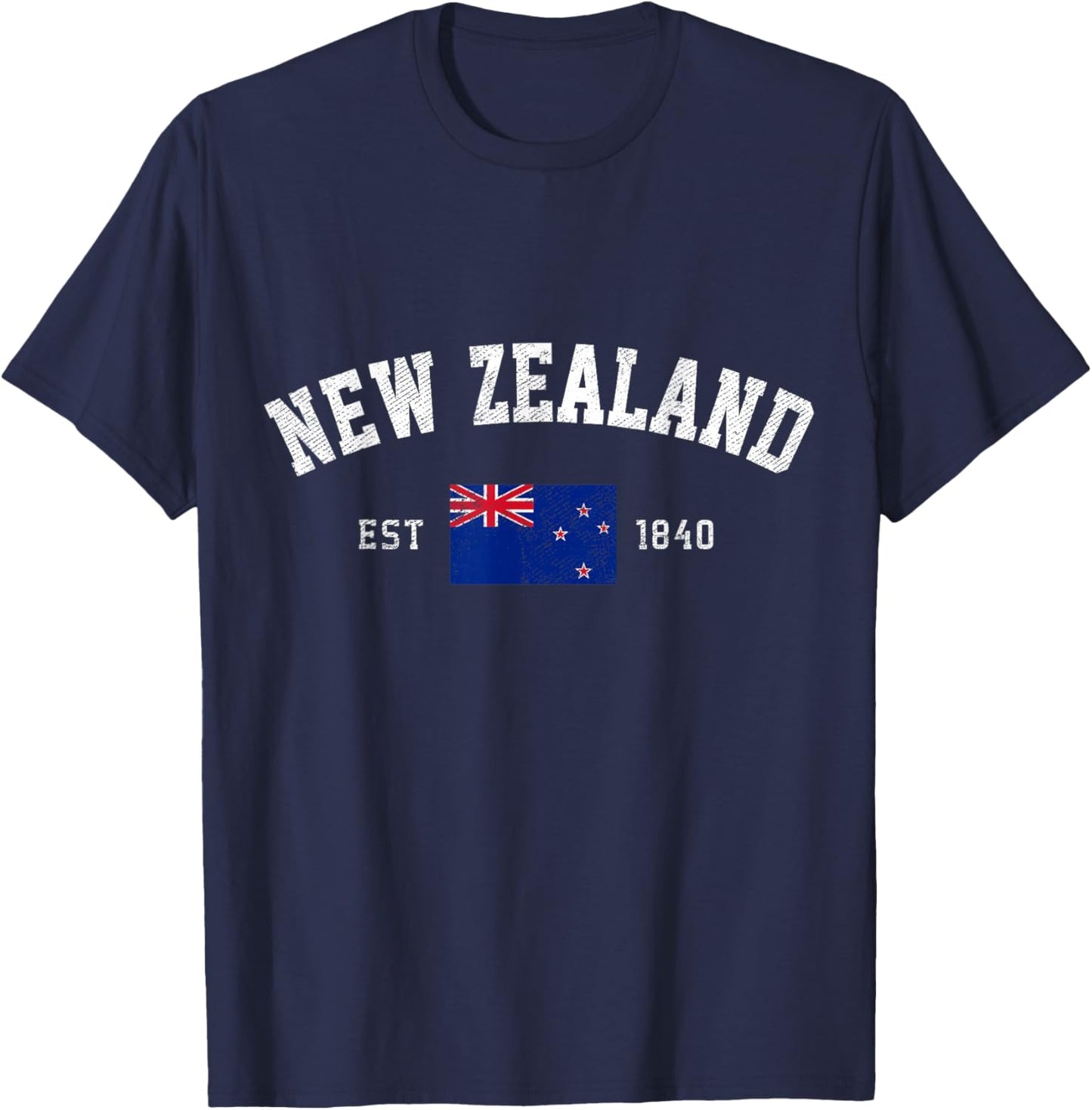 New Zealand Est. 1840 Kiwi Flag Independence Day T-Shirt - T-Shirt | Navy