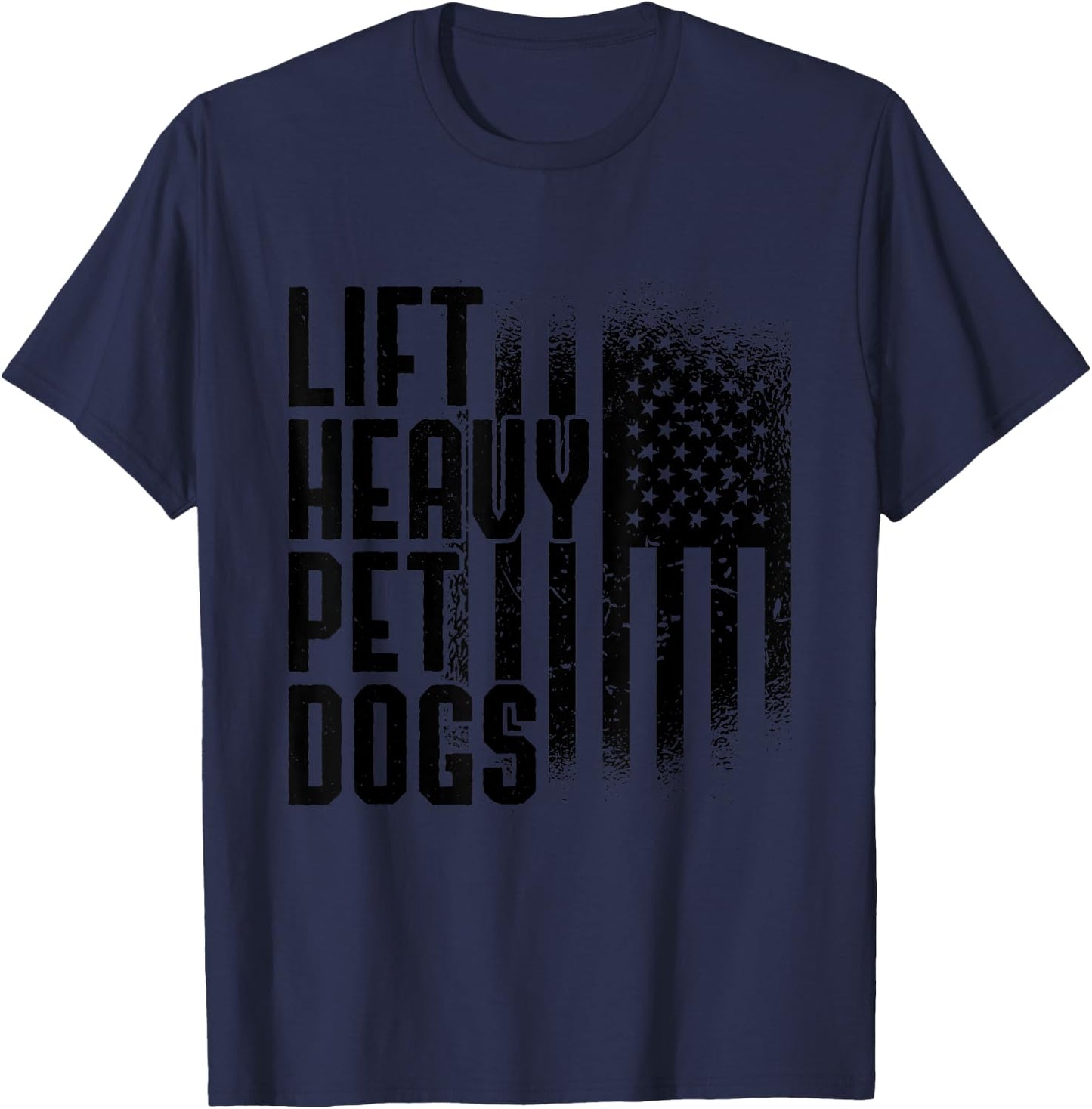 Lift Heavy Pet Dogs Gym Lover Dog Owner Fitness Gift Women T-Shirt - T-Shirt | Navy