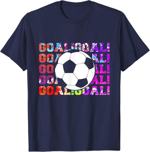 Girl Soccer Player Gifts Team Cleats Mom Goalie Captain T-Shirt - T-Shirt | Navy