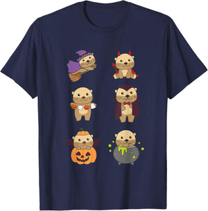 Otter Halloween Costume Otter Halloween T-Shirt - T-Shirt | Navy