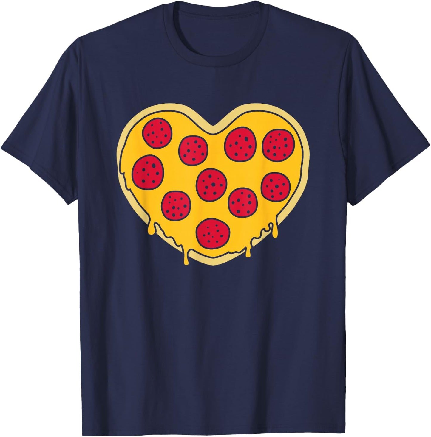 Pizza heart T-Shirt - T-Shirt | Navy