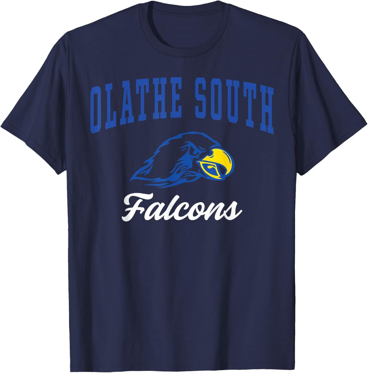 Olathe South High School Falcons C3 T-Shirt - T-Shirt | Navy