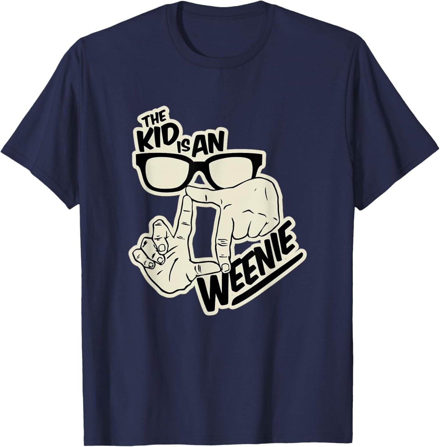 The Sandlot Kid is an Weenie Hand Glasses T-Shirt - T-Shirt | Navy