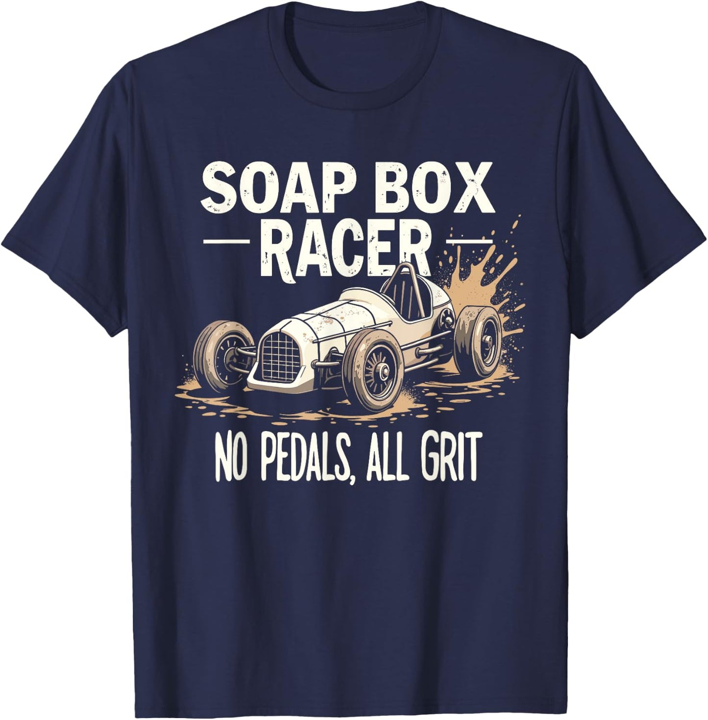 DIY Racer Homemade Car Speed Lover Downhill Racing Racing T-Shirt - T-Shirt | Navy