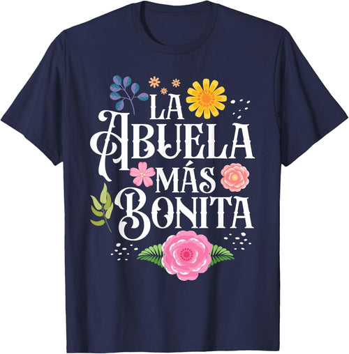 Mothers Day Grandma La Abuela Más Bonita Hispanic Grandma