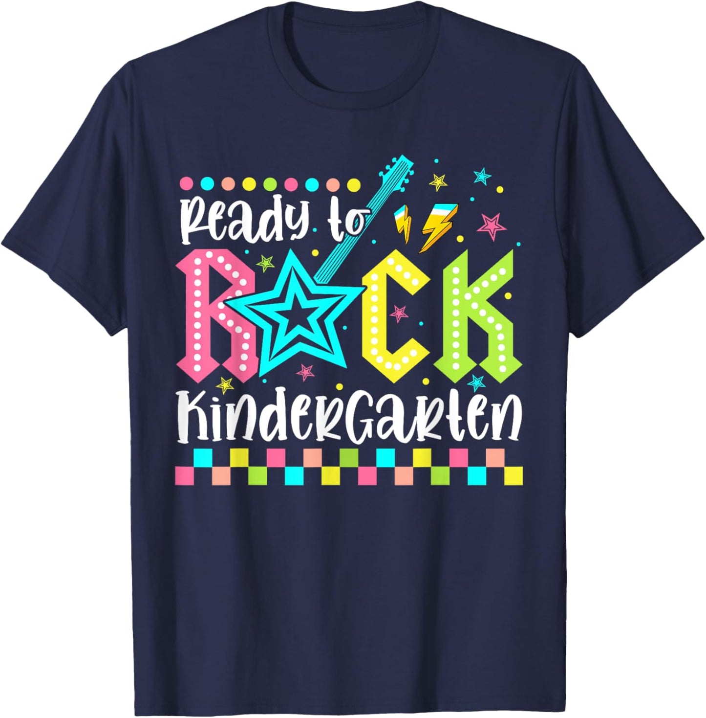 Ready To Rock Kindergarten Back To School Kinder Boys Kids T-Shirt - T-Shirt | Navy