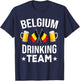 Belgium drinking team beer fests Belgian Funny T-Shirt - T-Shirt | Navy