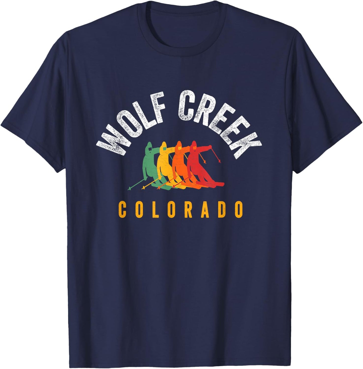 Wolf Creek Ski CO Winter Gear Colorado Snowboard T-Shirt - T-Shirt | Navy