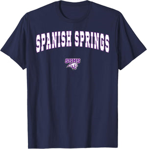 Spanish Springs High School Cougars T-Shirt - T-Shirt | Navy