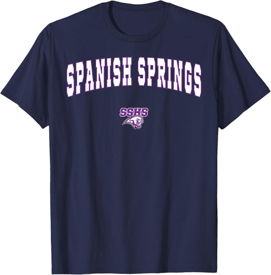 Spanish Springs High School Cougars T-Shirt - T-Shirt | Navy
