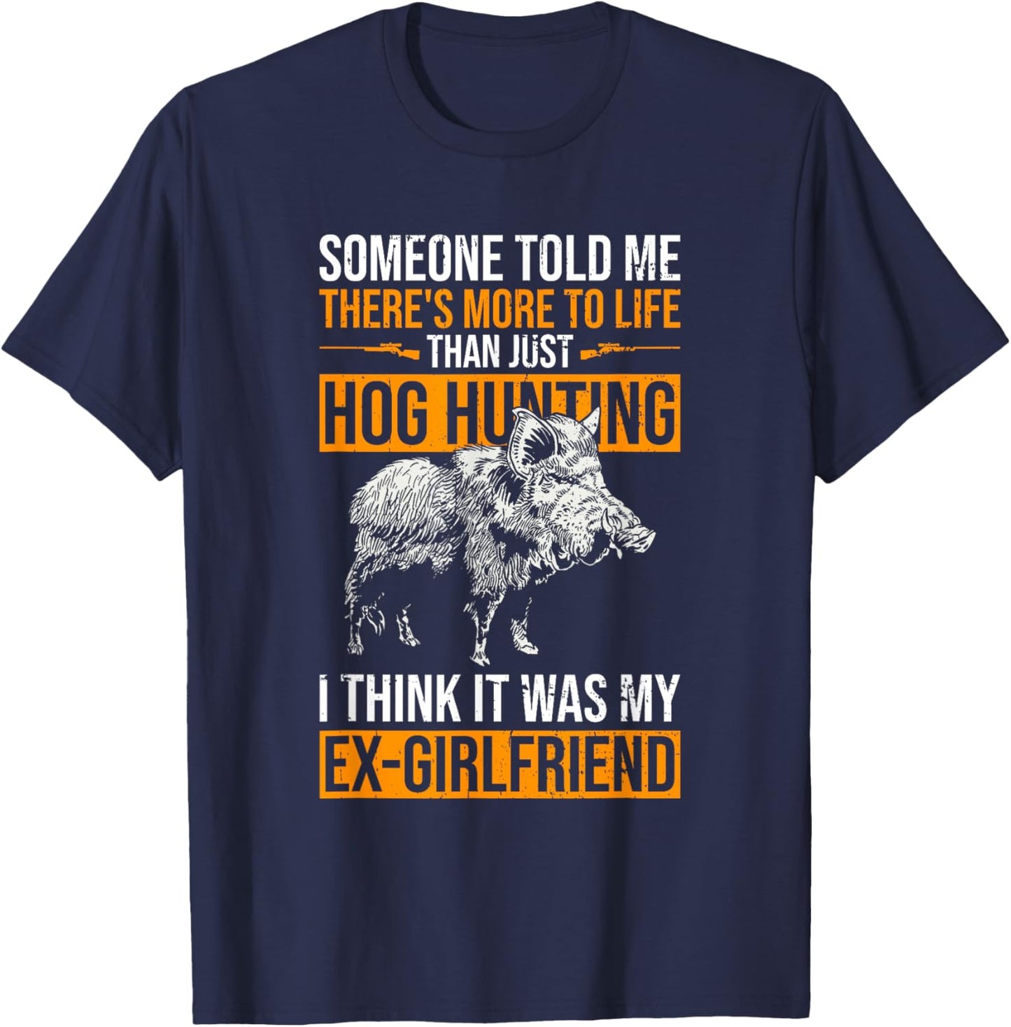 Hog Hunting Design For Boar Hunting T-Shirt - T-Shirt | Navy
