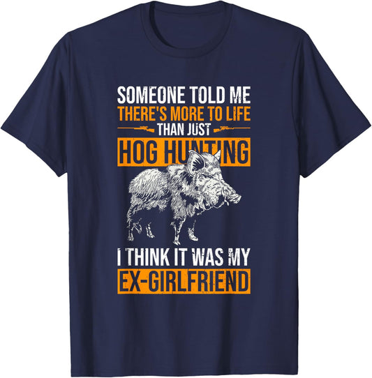 Hog Hunting Design For Boar Hunting T-Shirt - T-Shirt | Navy
