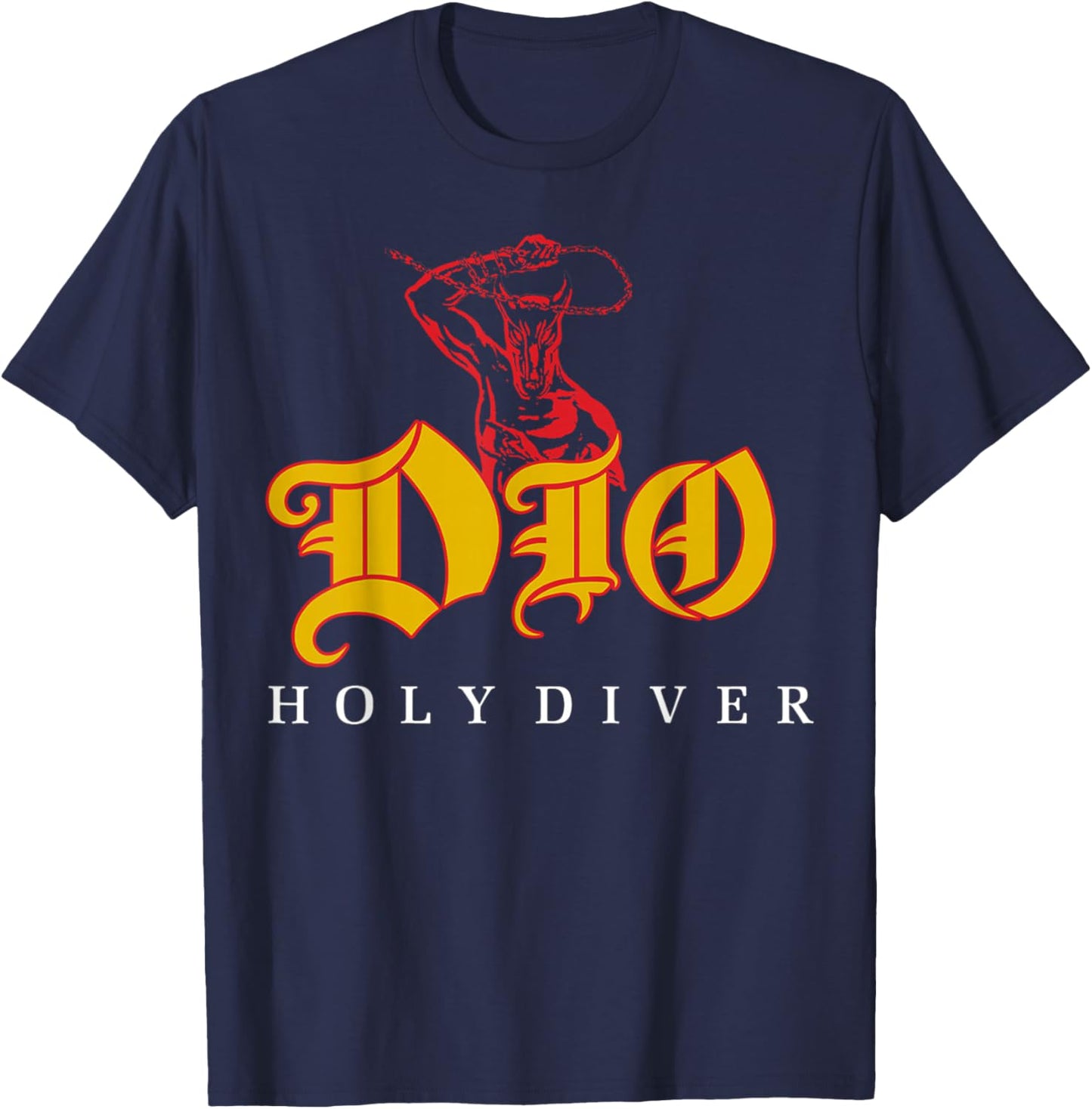 Dio – Holy Diver on Asphalt T-Shirt - T-Shirt | Navy