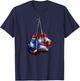 Puerto Rico Vintage Boxing Gloves T-Shirt - T-Shirt | Navy