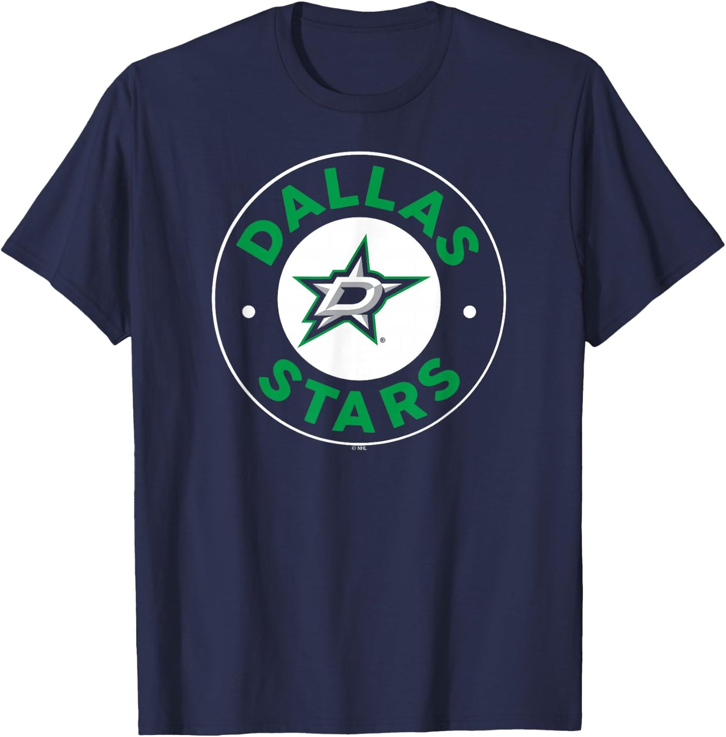 Dallas Stars Symbol Black Officially Licensed T-Shirt - T-Shirt | Navy