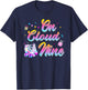 9th Birthday Shirt Girl Roller Skate 9 Yrs Old On Cloud Nine T-Shirt - T-Shirt | Navy