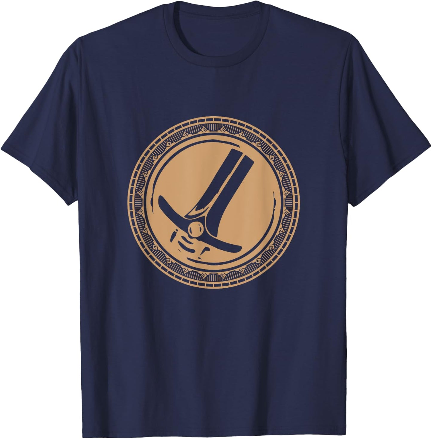 Wow Warrior Role Playing Gamer T-Shirt - T-Shirt | Navy