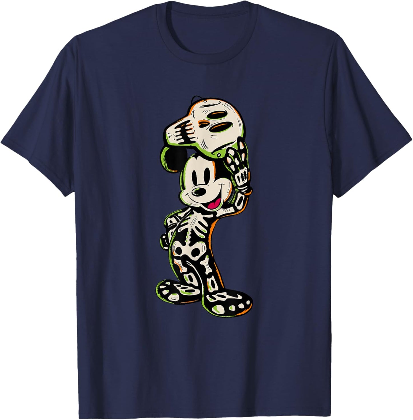 Disney Mickey and Friends Halloween Mickey Skeleton Costume T-Shirt - T-Shirt | Navy