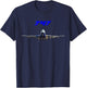 Airline Jet 747 Plane Airliner Jumbojet T-Shirt - T-Shirt | Navy