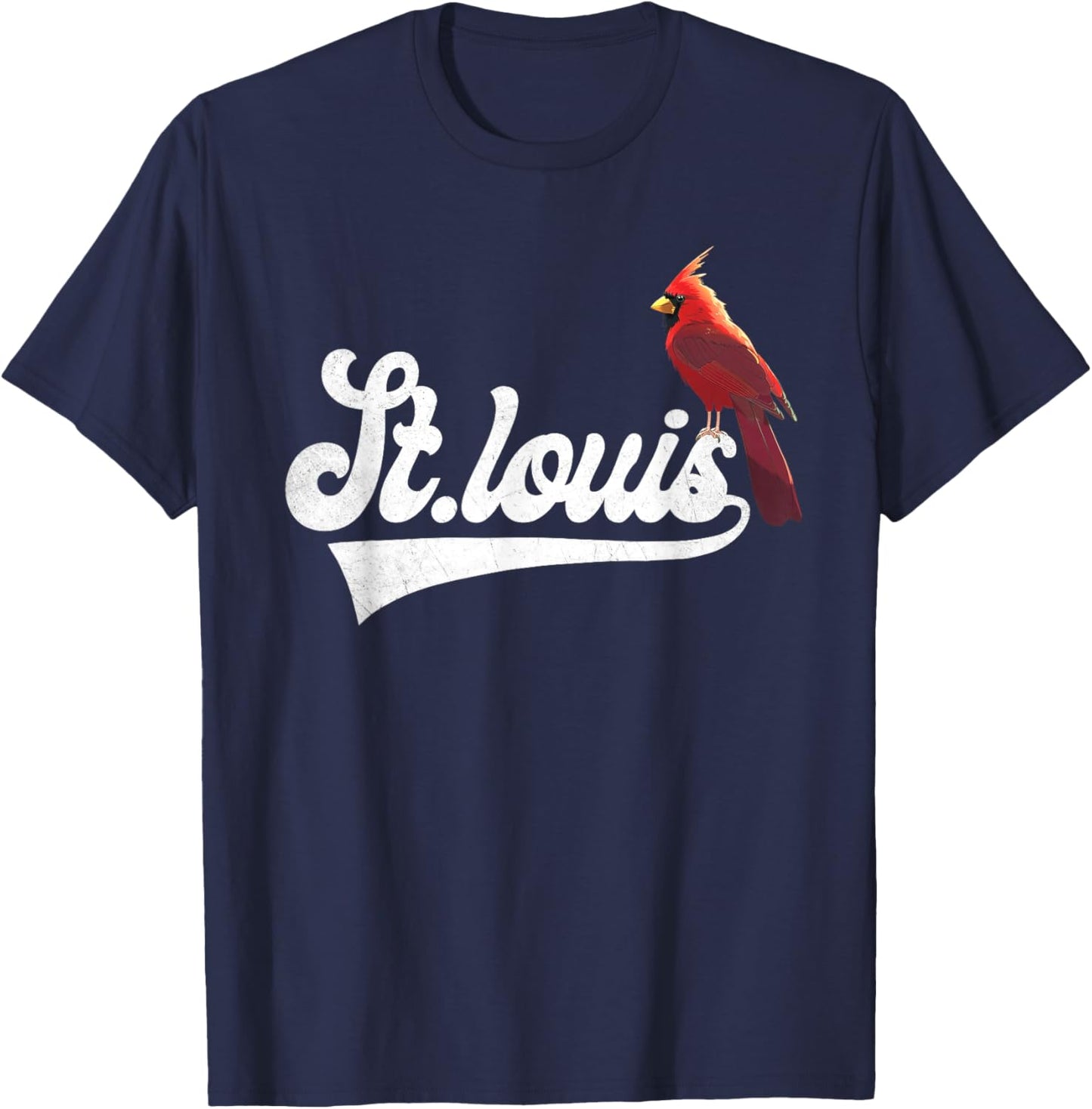 Vintage St.Louis Perchwing Graphic Throwback Styles T-Shirt - T-Shirt | Navy