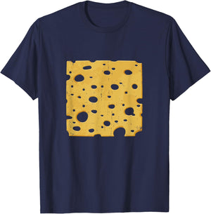 Cheese Slice funny Halloween Costume Idea T-Shirt - T-Shirt | Navy