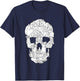 Cat Skull Kitty Skeleton Halloween Emo Goth Punk Girl Teens T-Shirt - T-Shirt | Navy