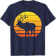 Deer Sunset Elk Buck Hunting Archery Hunter Archer Gift T-Shirt - T-Shirt | Navy
